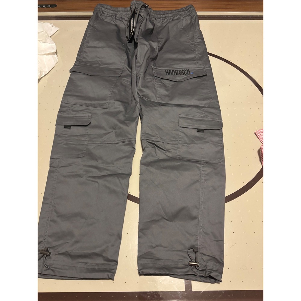 Hoodrich OG Vault Cargo Pants Grey XL HR0467 Urban Streetwear New